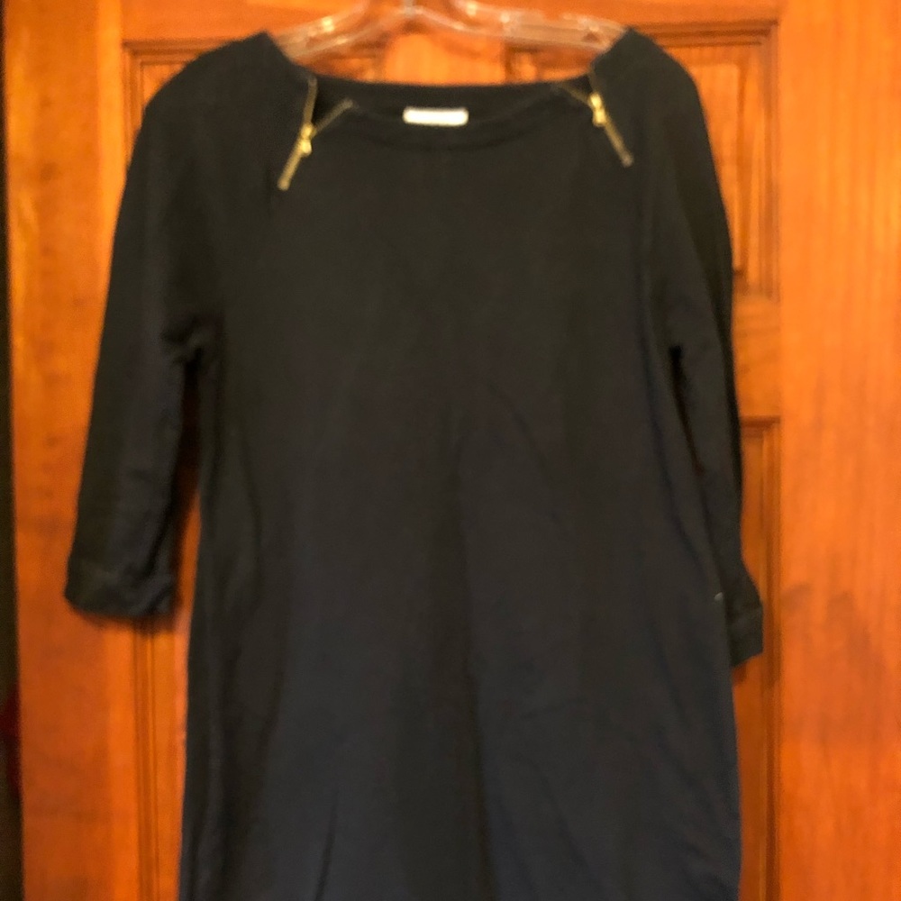 Navy cotton jersey dress